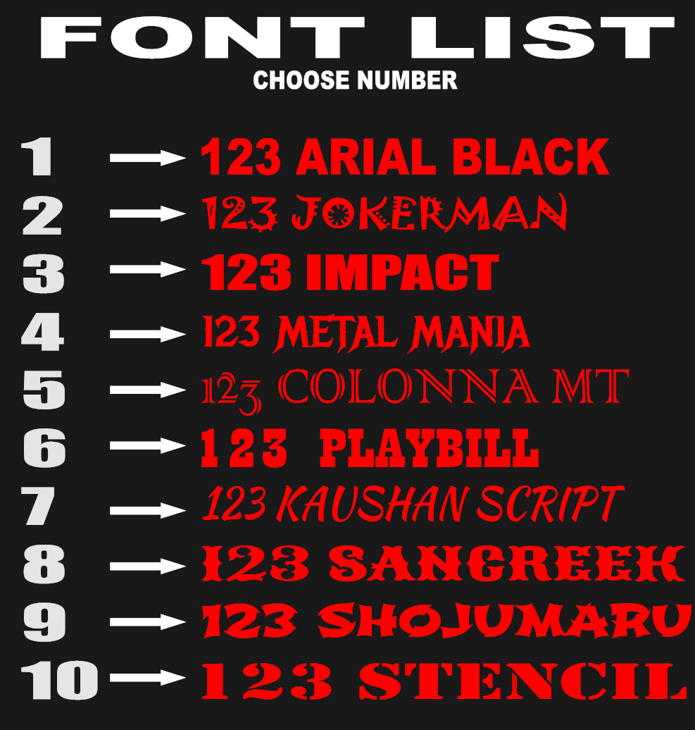 15-23 Dodge Charger Custom Text Taillight Decal - Image 9