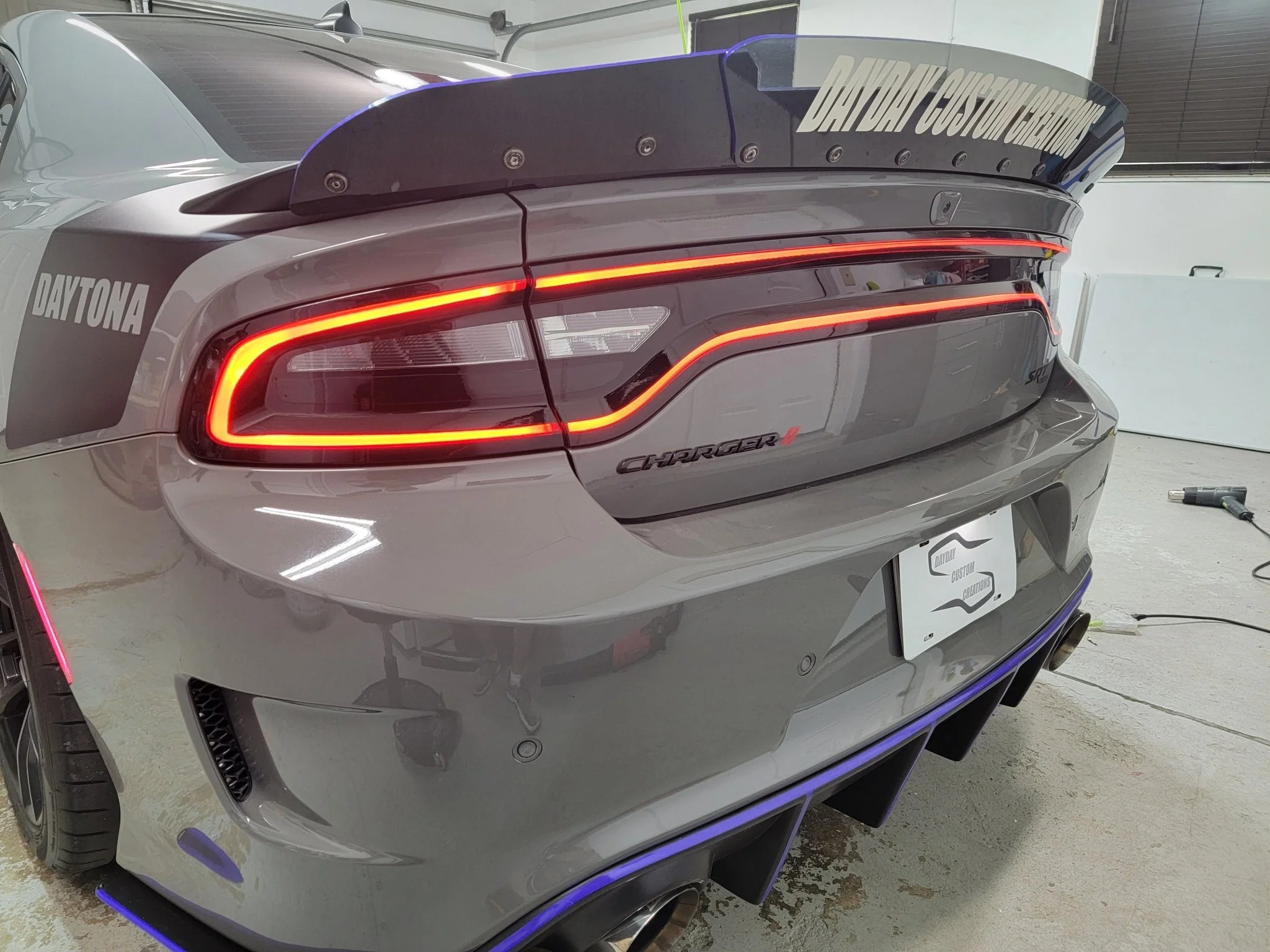 15-23 Dodge Charger Taillight Decal Design 12 - Image 3