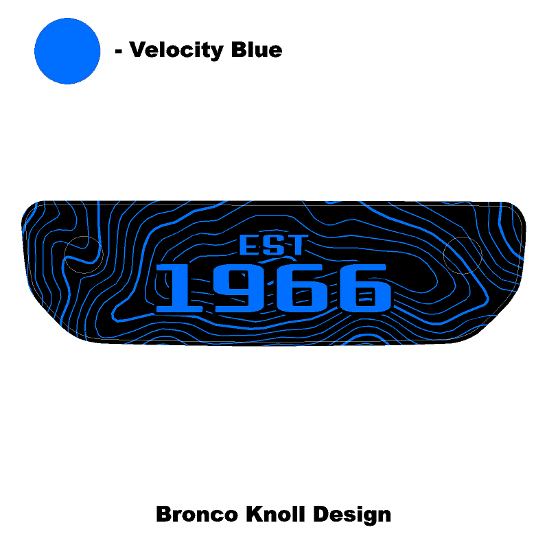 1966 Topographic Shifter Plate (Printed Series + Acrylic) - 2021+ Bronco - Image 104
