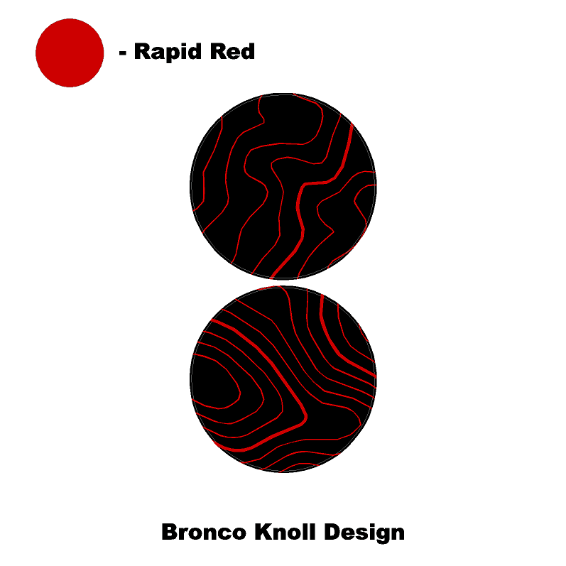 1966 Topographic Shifter Plate (Printed Series + Acrylic) - 2021+ Bronco - Image 47