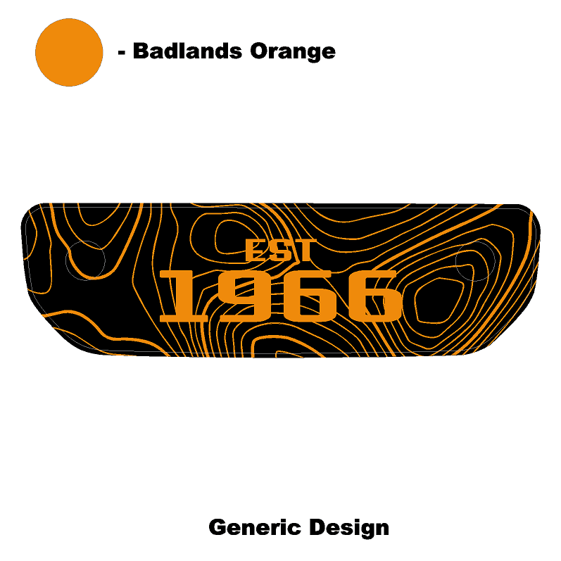 1966 Topographic Shifter Plate (Printed Series + Acrylic) - 2021+ Bronco - Image 58