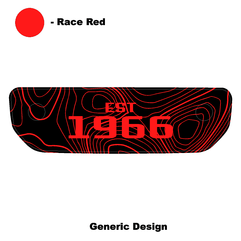 1966 Topographic Shifter Plate (Printed Series + Acrylic) - 2021+ Bronco - Image 64