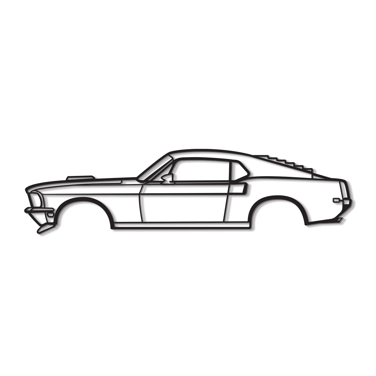 1968 Mustang Mach 1 Metal Car Wall Art - MT0113 - Image 8