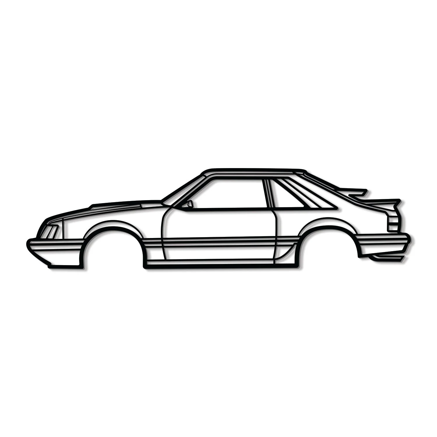 1986 Mustang SVO Metal Car Wall Art - MT0207 - Image 8
