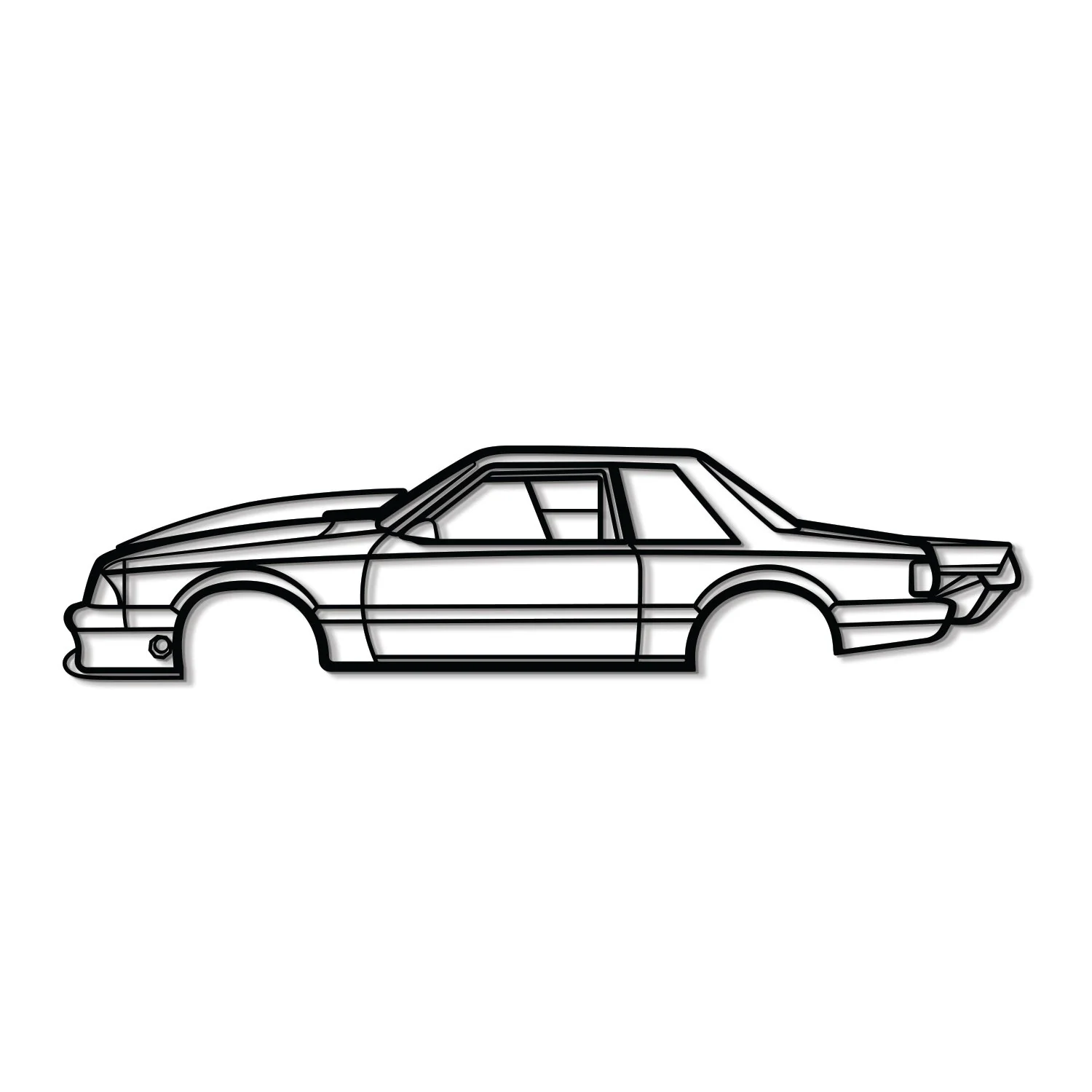 1989 Mustang Foxbody Drag Version Metal Car Wall Art - MT0224 - Image 8
