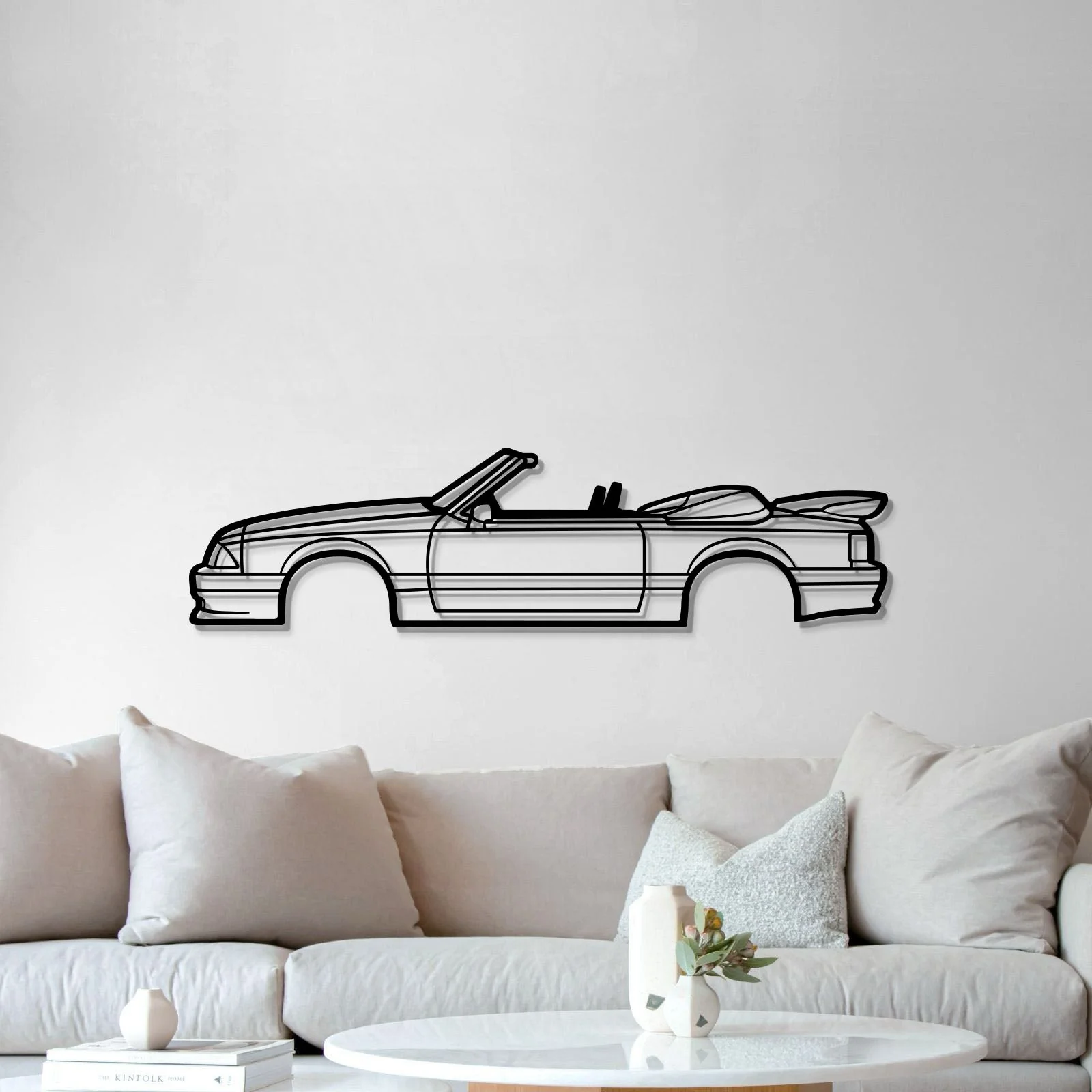 1990 Mustang Saleen Convertible Metal Car Wall Art - MT0229 - Image 5