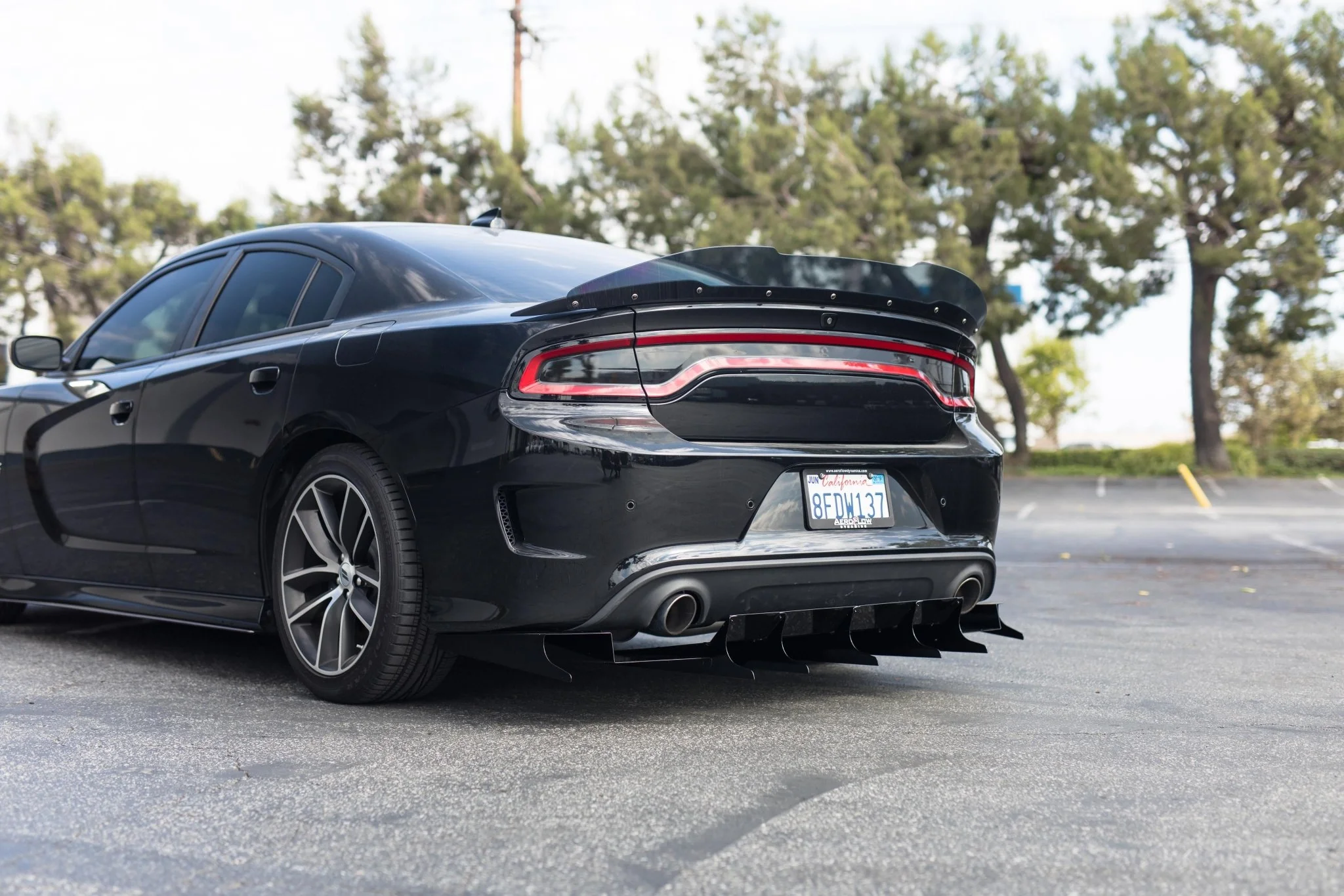 2015-2022 Dodge Charger Scatpack/ Hellcat/Daytona Rear Diffuser V5 - Image 5