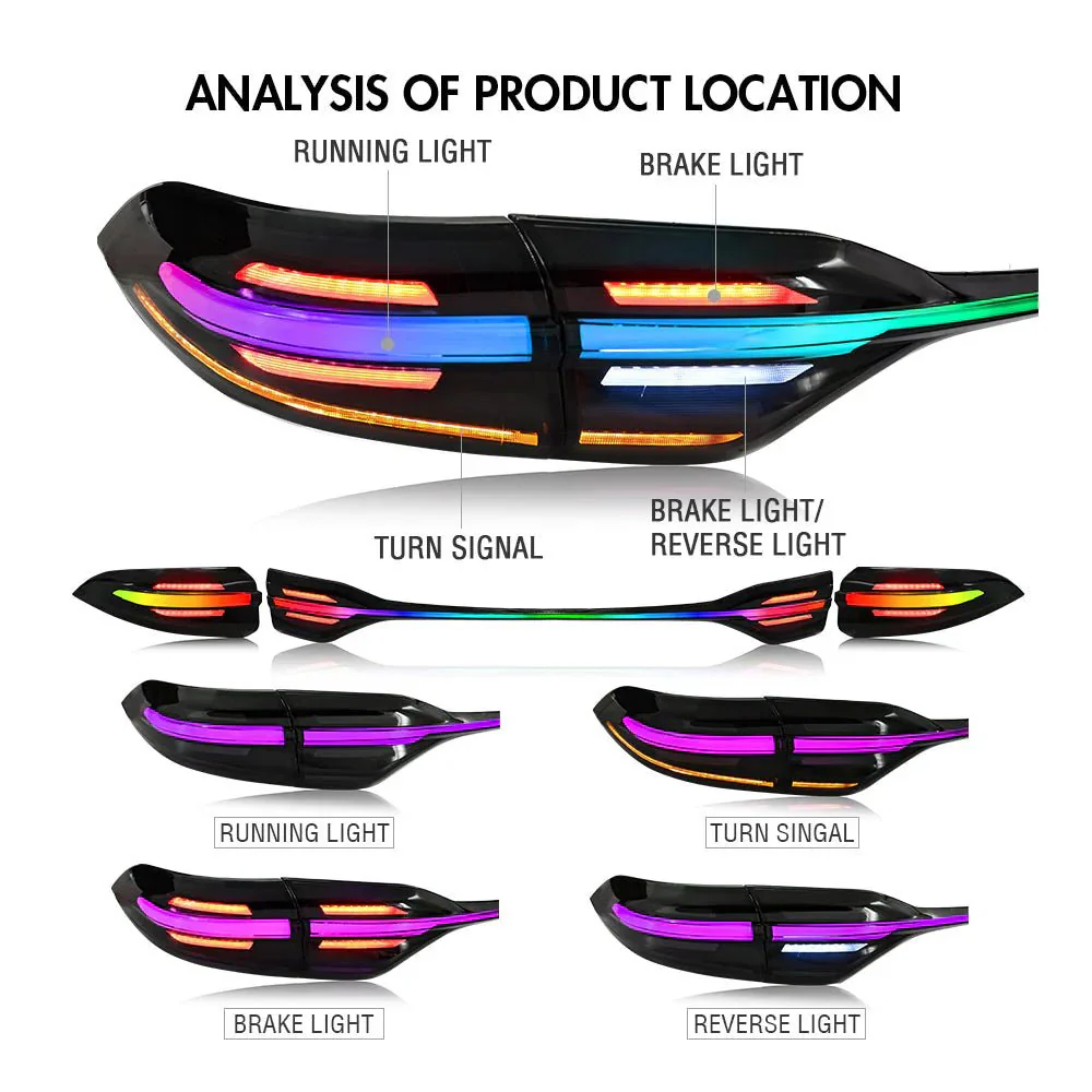 2020-2024 Toyota Corolla Custom Tail Lights - Image 3