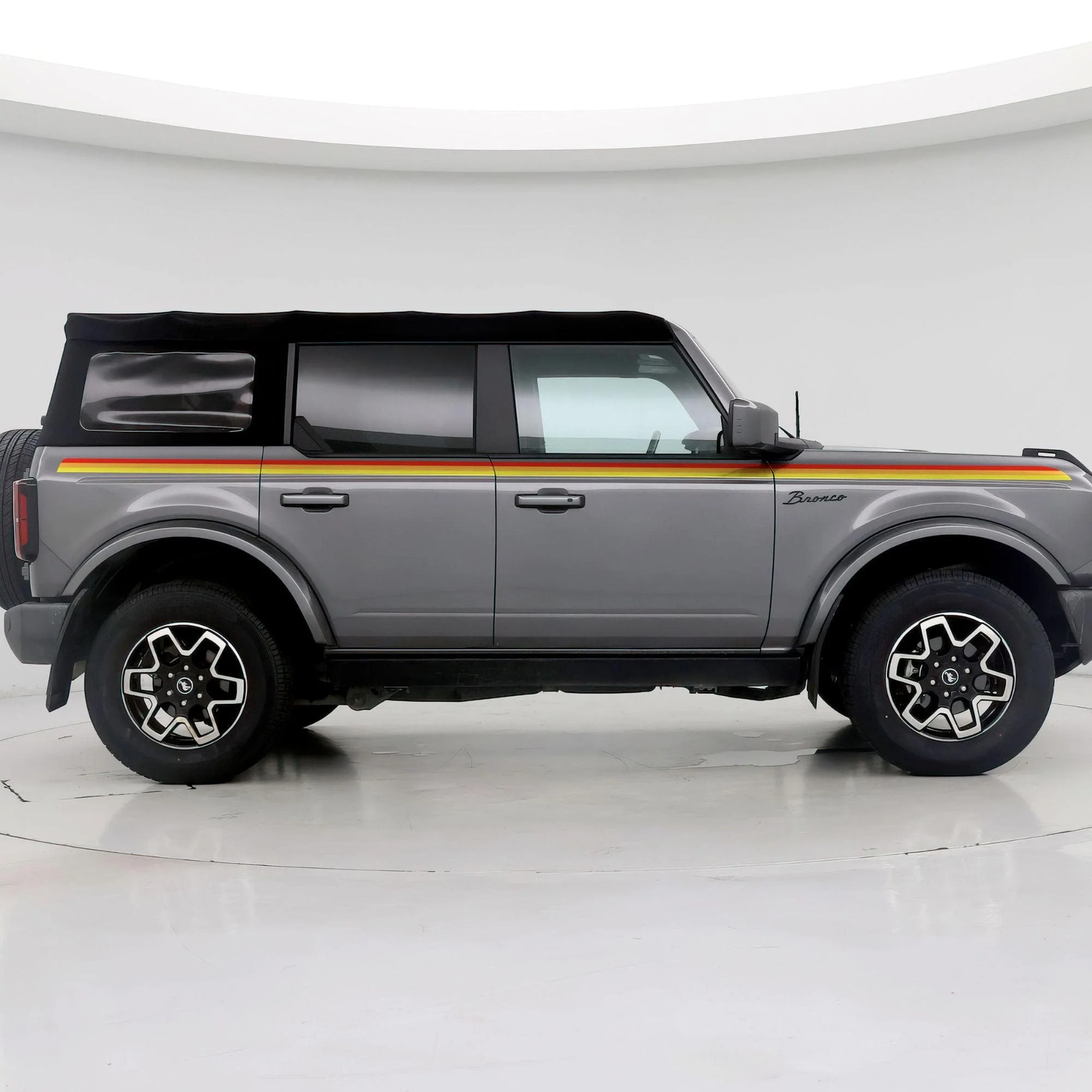 3 Color Stripes Bronco Decal Sticker. #6953 - Image 9