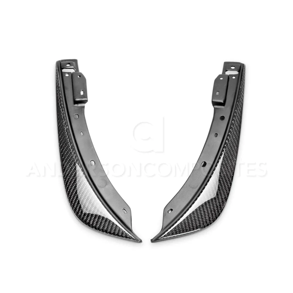 AC Carbon Fiber Front Bumper Canards (Pair) 2008-2014 Challenger - Image 2