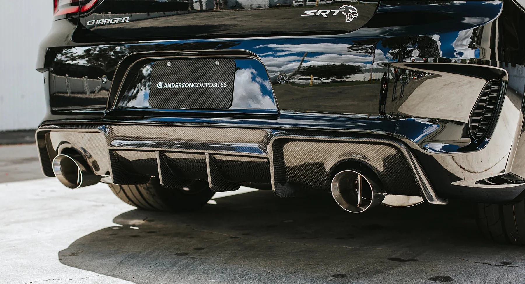 AC Carbon Fiber Rear Diffuser 2020-2023 Charger Widebody - Image 5