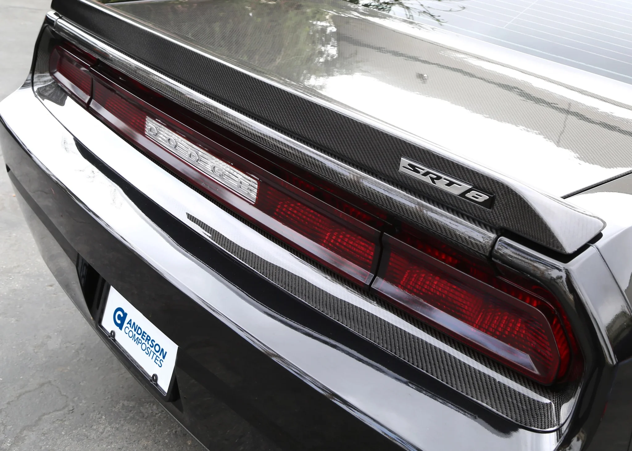 AC Carbon Fiber Tail Light Surround 2008-2014 Challenger - Image 2