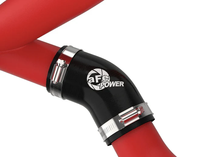 aFe BladeRunner 2-3/4" Aluminum Hot Charge Pipe Red 2020-2021 Explorer ST - Image 2