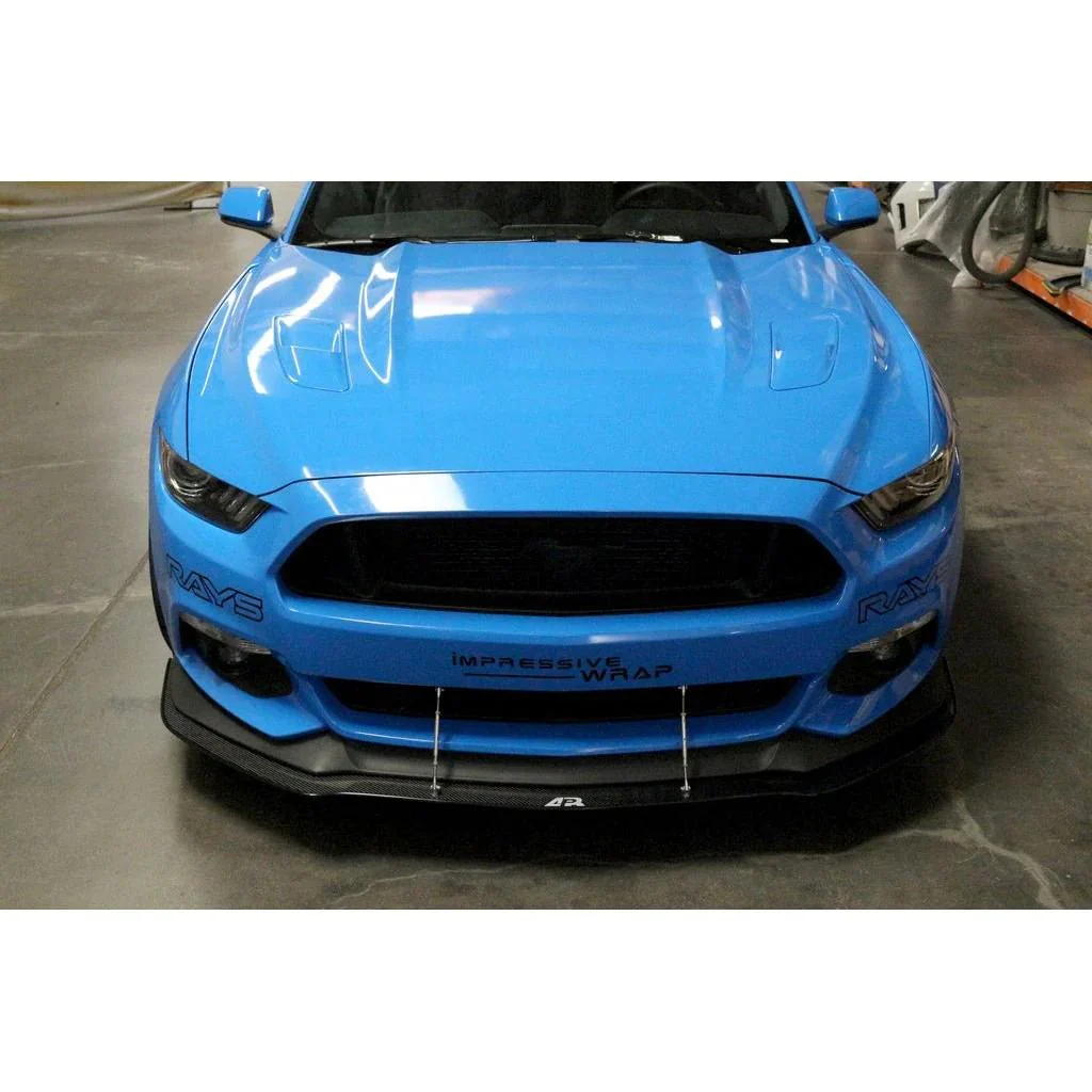 APR Performance Front Wind Splitter w/ Rods 2015-2017 Mustang w/ Performance Package - Image 3