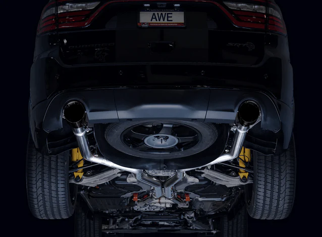 AWE Track Cat-Back Exhaust, Black Tips 2018-2023 Durango 6.4L/6.2L - Image 7
