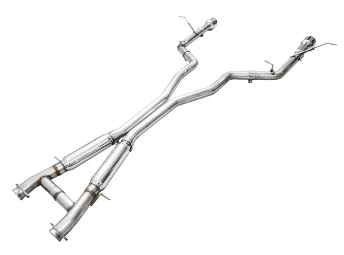 AWE Track Cat-Back Exhaust, Chrome Tips 2018-2023 Durango 6.4L/6.2L - Image 2