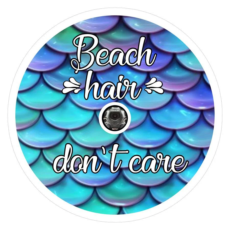 Beach Hair, Don't Care On Mermaid Tail Scales - Image 4