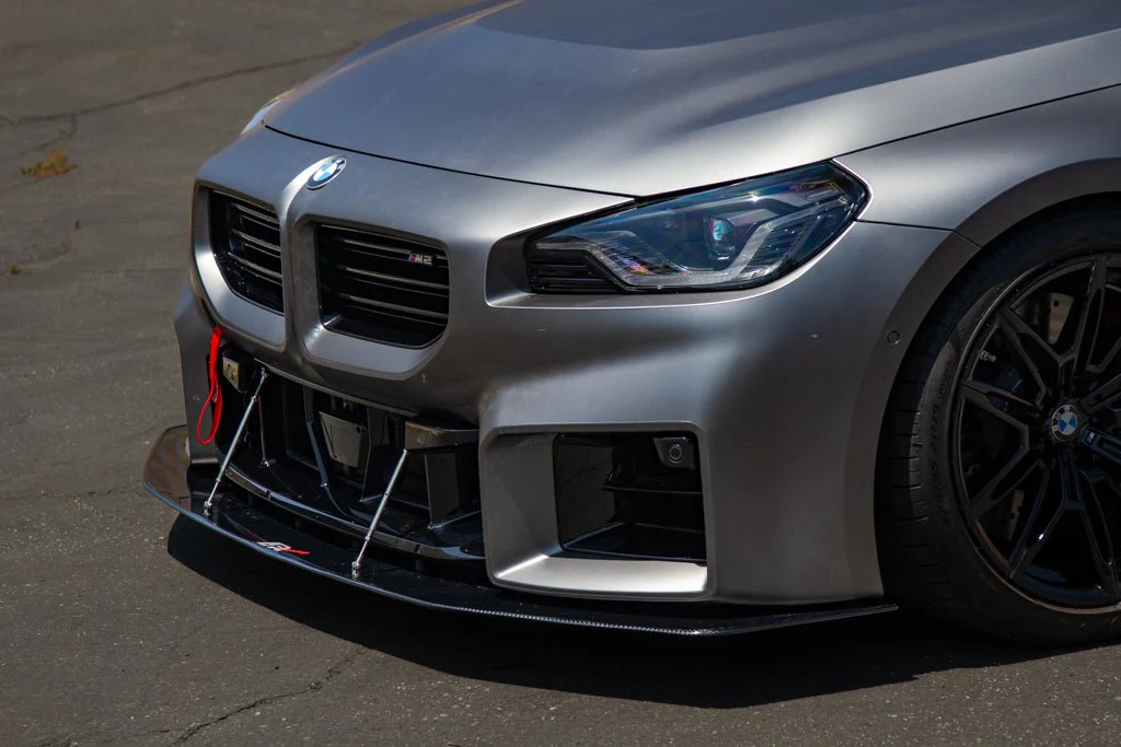 BMW G87 M2 Carbon Fiber Front Wind Splitter - Image 3