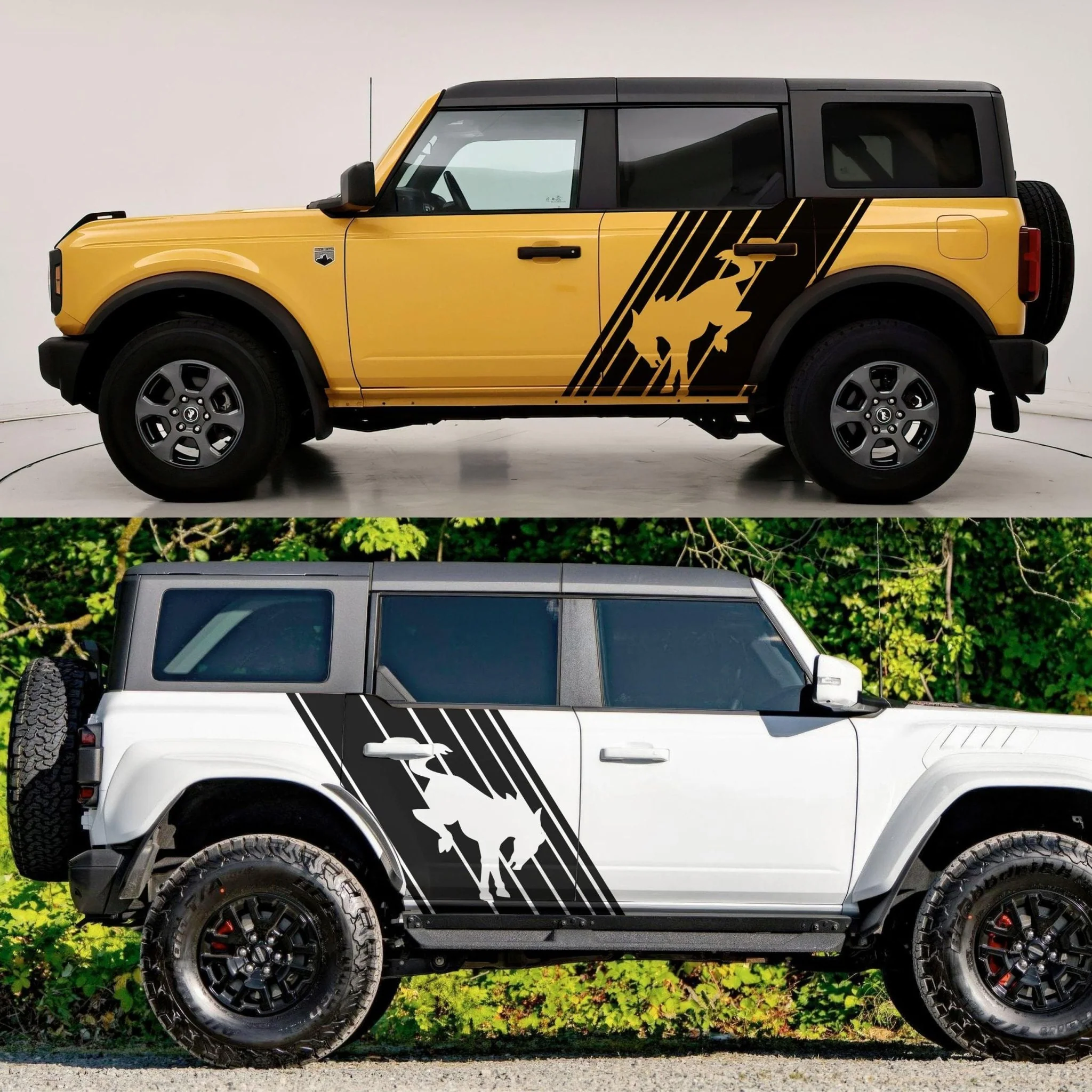 Bronco Horse Side Panel Car Graphic Sticker. #6952 - Image 8