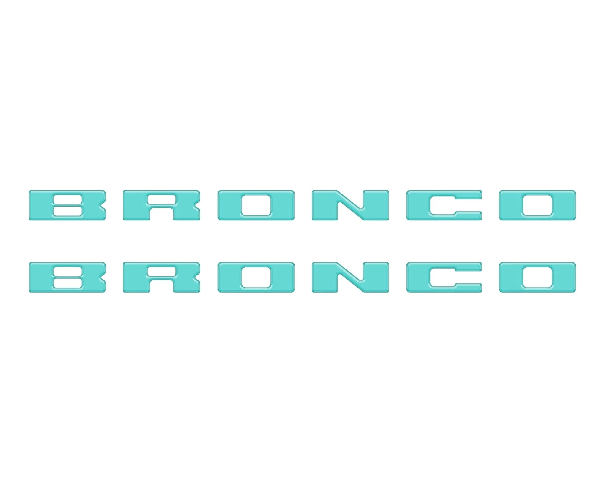 Bronco Running Board Letter Inserts/Overlays Fits 2021-2026 Ford Bronco - Image 25