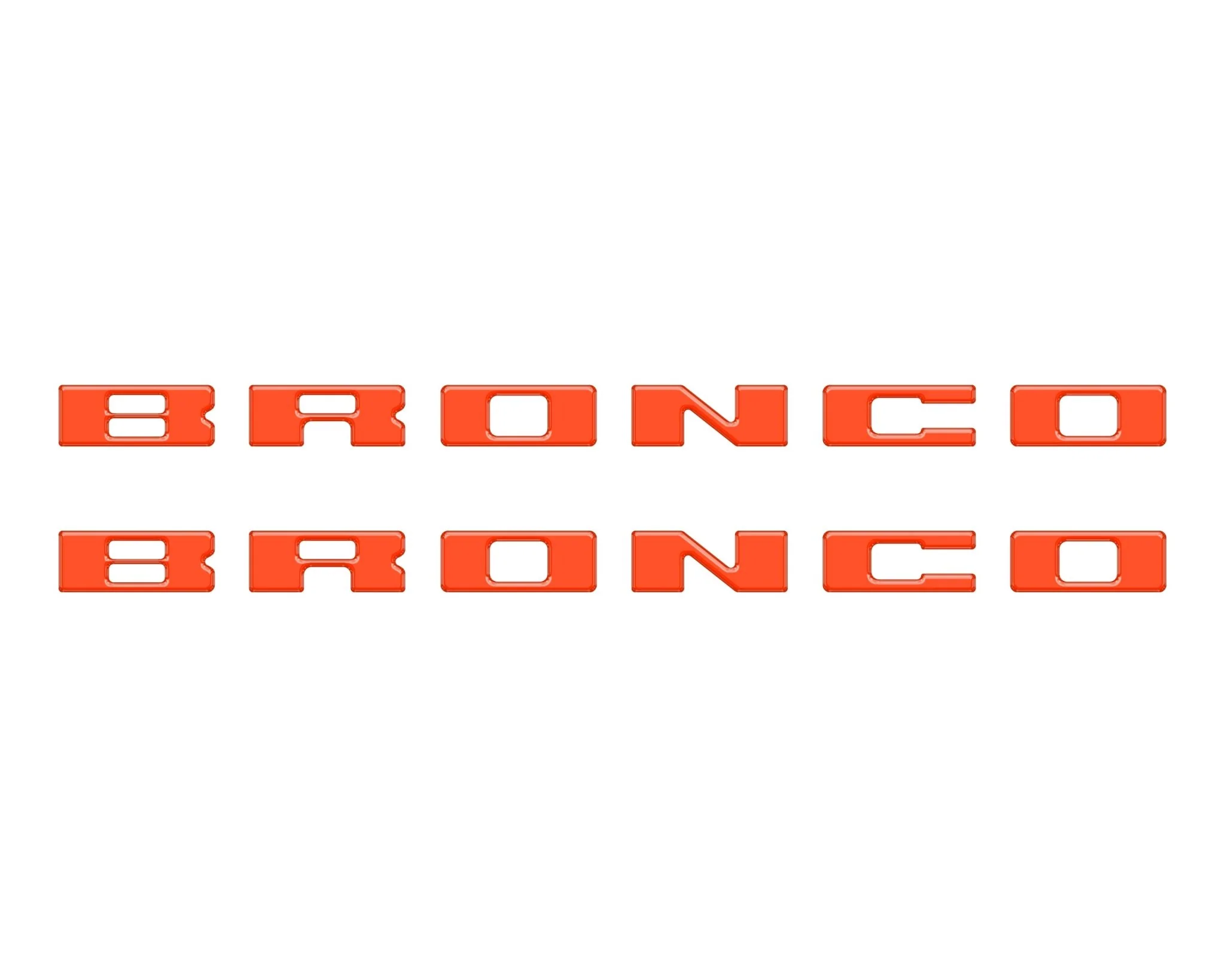 Bronco Running Board Letter Inserts/Overlays Fits 2021-2026 Ford Bronco - Image 28