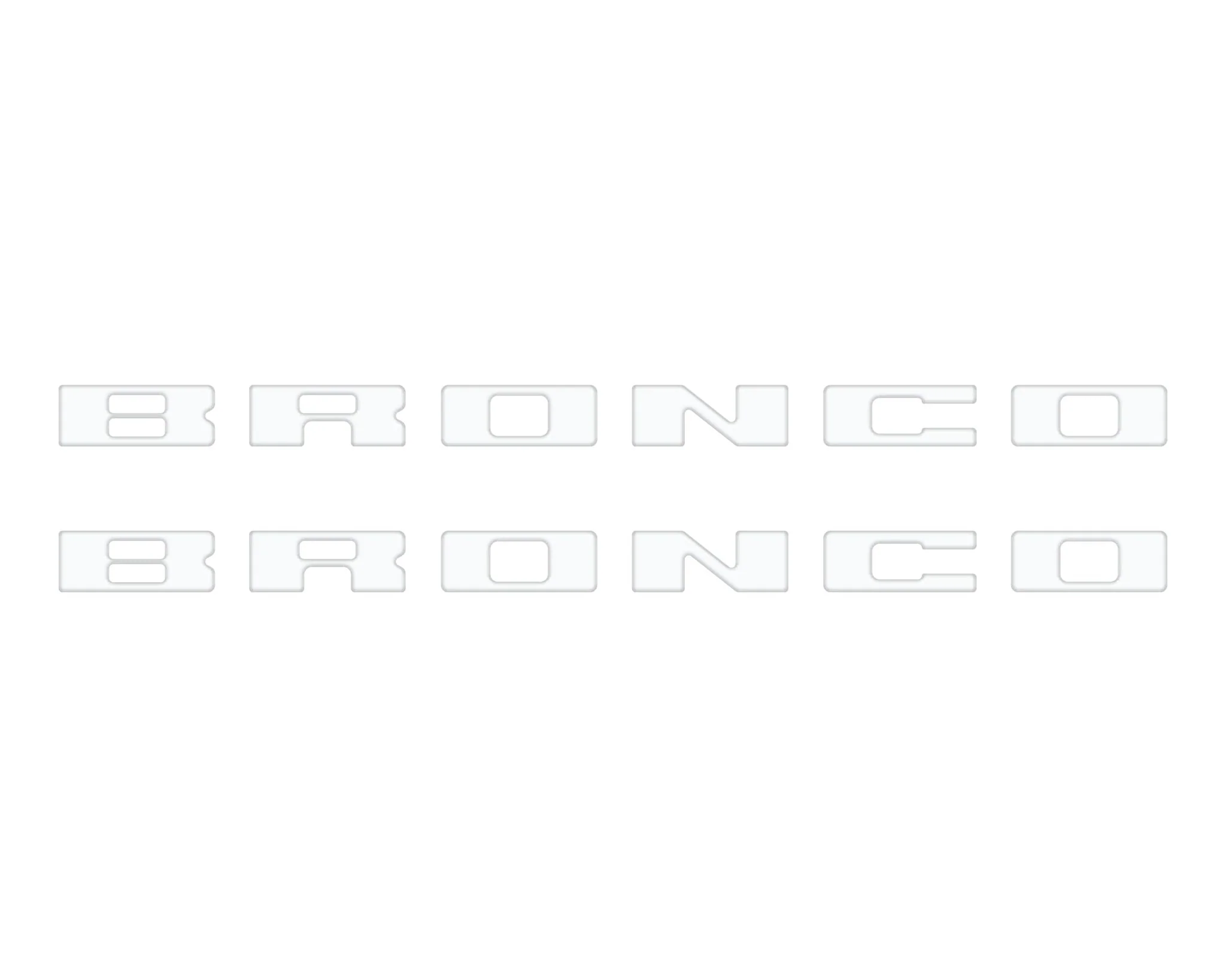 Bronco Running Board Letter Inserts/Overlays Fits 2021-2026 Ford Bronco - Image 31