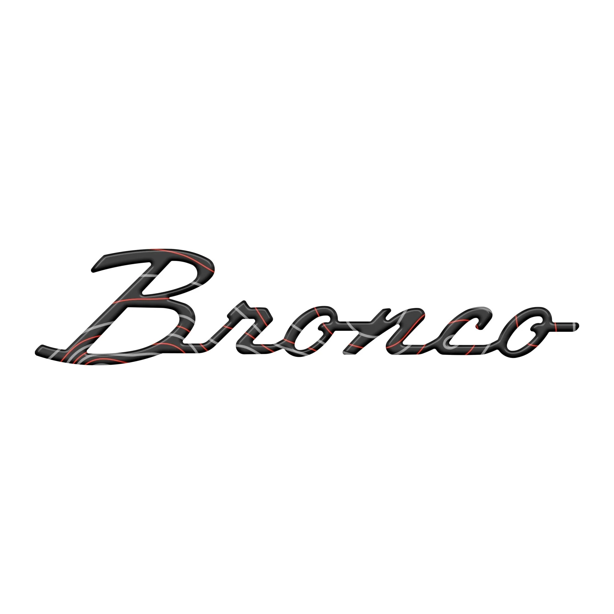 Bronco Script Badge Fits 2021-2026 Ford Bronco - Image 32