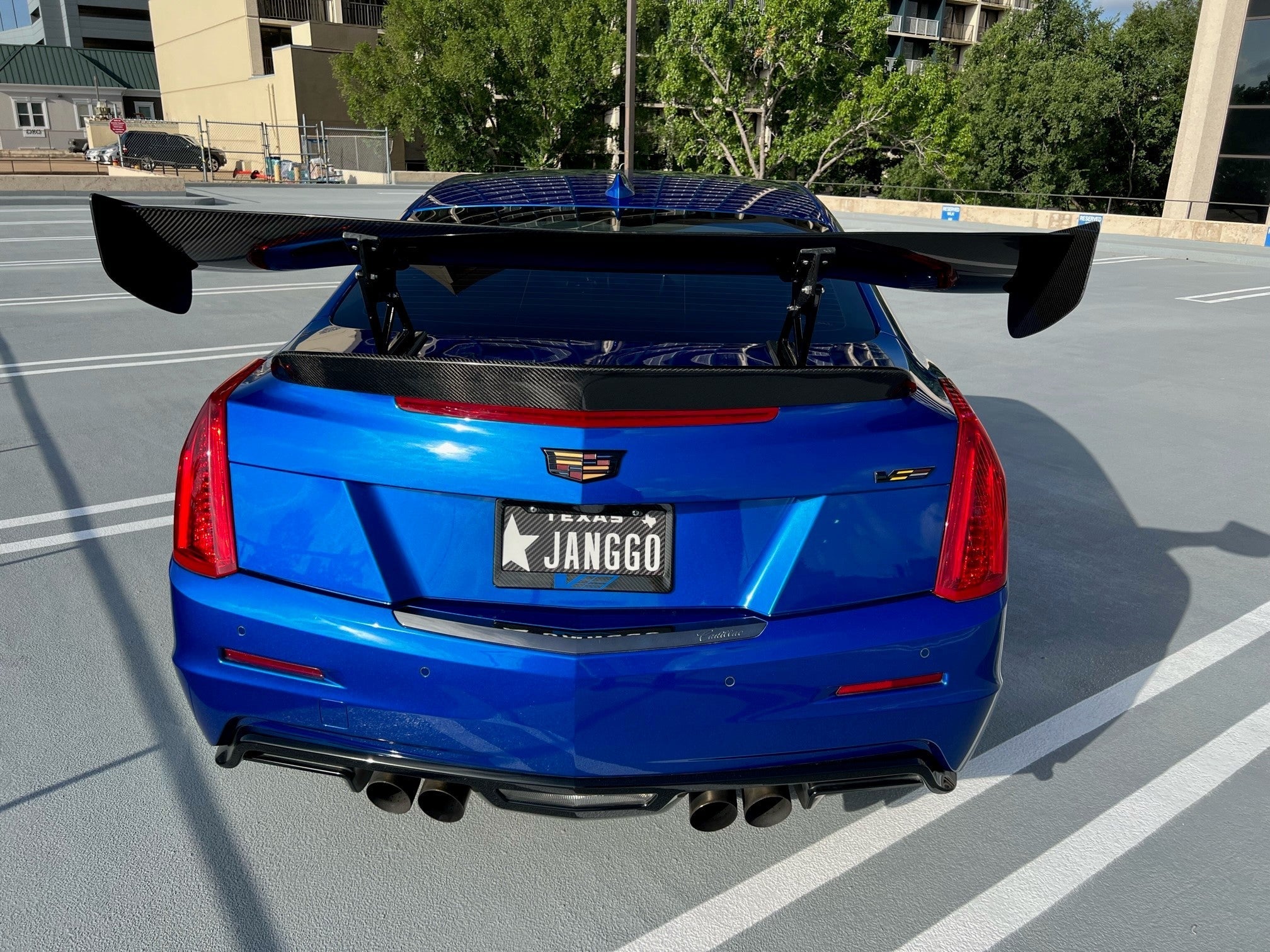 Cadillac ATS-V GTC300 Carbon Fiber Adjustable Wing 2016-2019 - Image 6