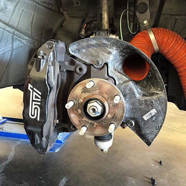 Carbon Fiber Subaru STI Brake Cooling Kit 2015-2017 - Image 7