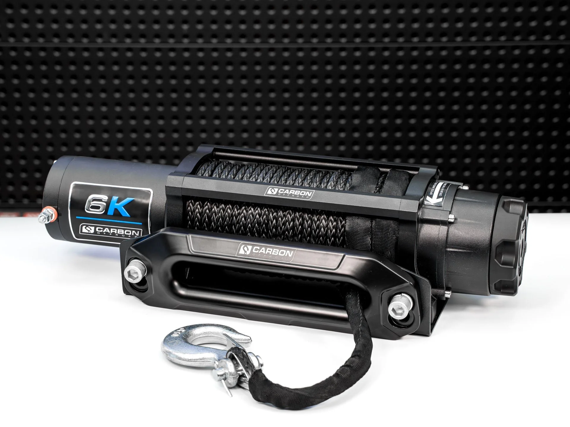 Carbon Offroad Long Drum 6000lb ATV/Small 4X4 Winch - Image 3