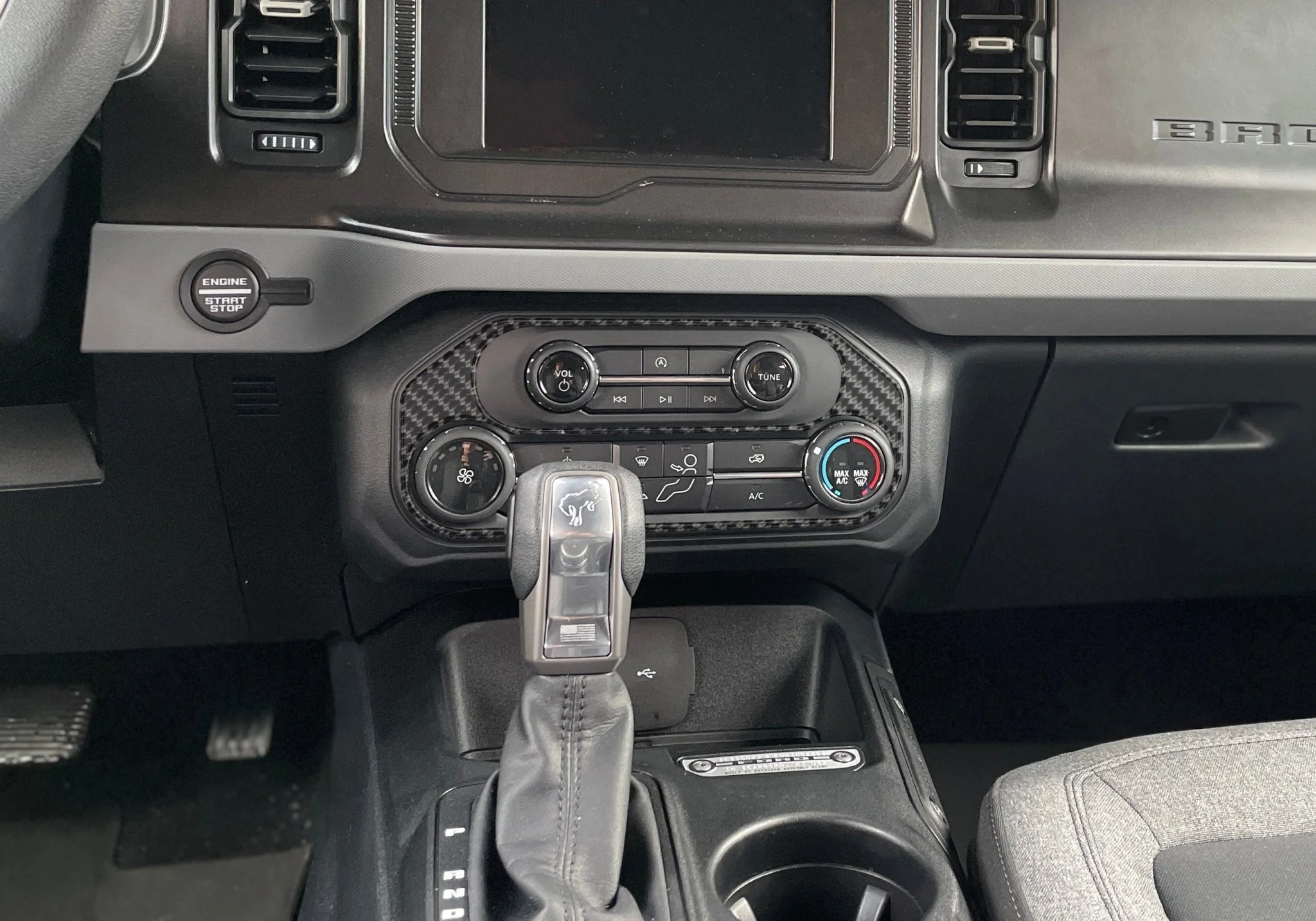 Climate Control Accent Overlay Fits 2021-2026 Ford Bronco - Image 2