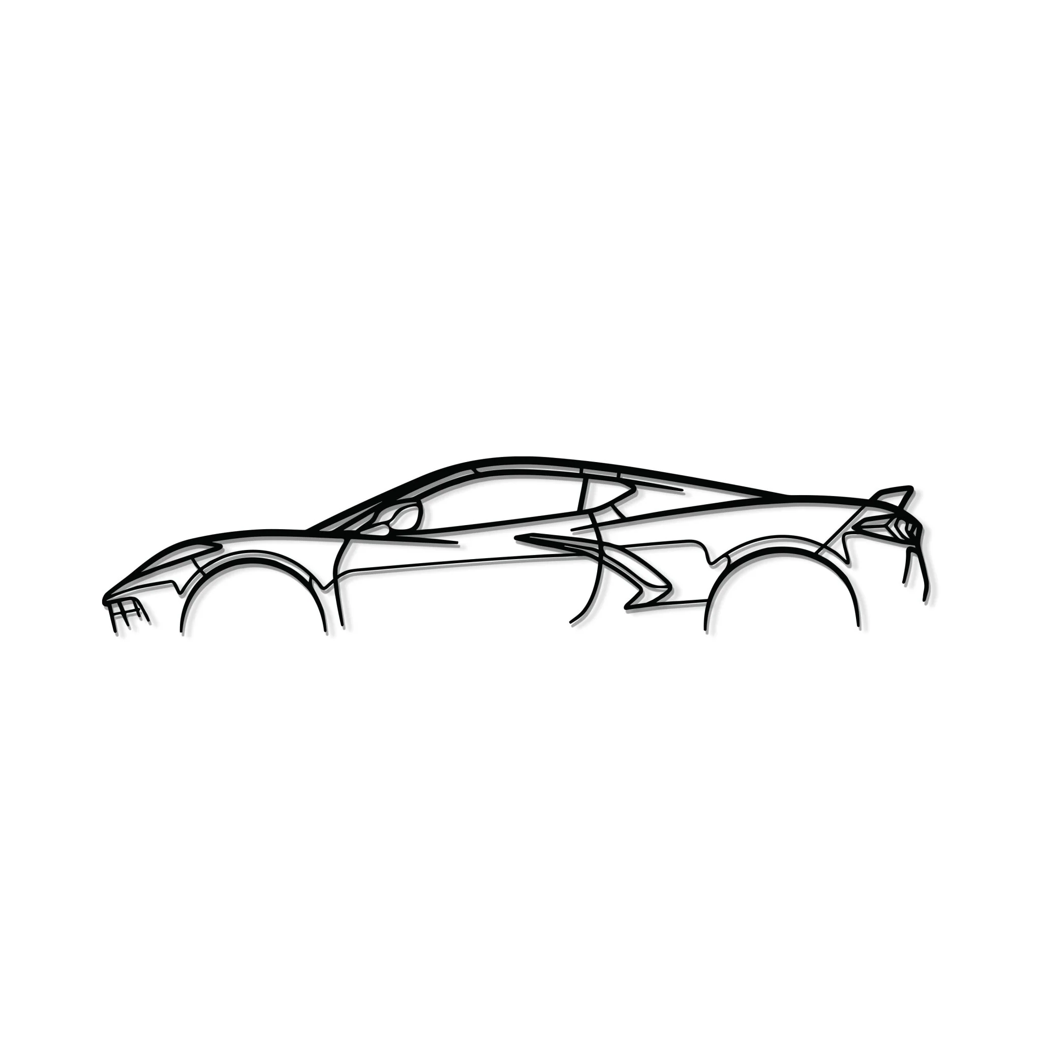 Corvette C8 Metal Car Wall Art - MT0924 - Image 8