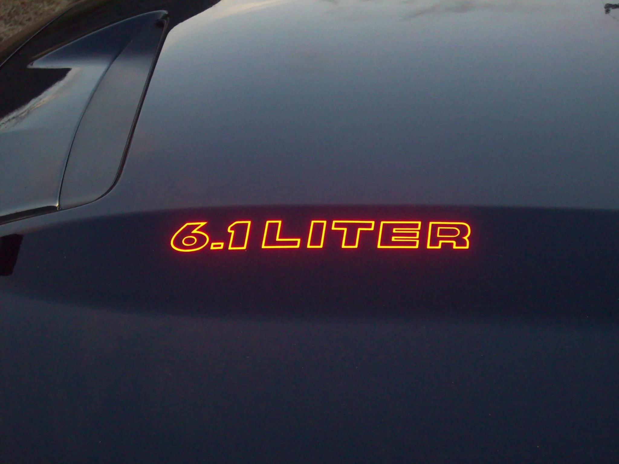 Cowl Hood Decals - Dodge Charger 5.7 6.1 6.4 - Image 4