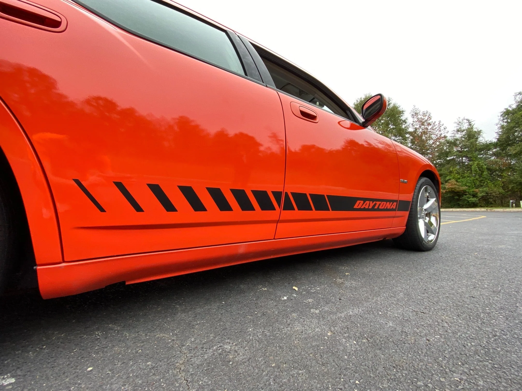 "DAYTONA" Side Rocker Stripe Decals for 2006-2021 Dodge Charger (x2) - Image 2