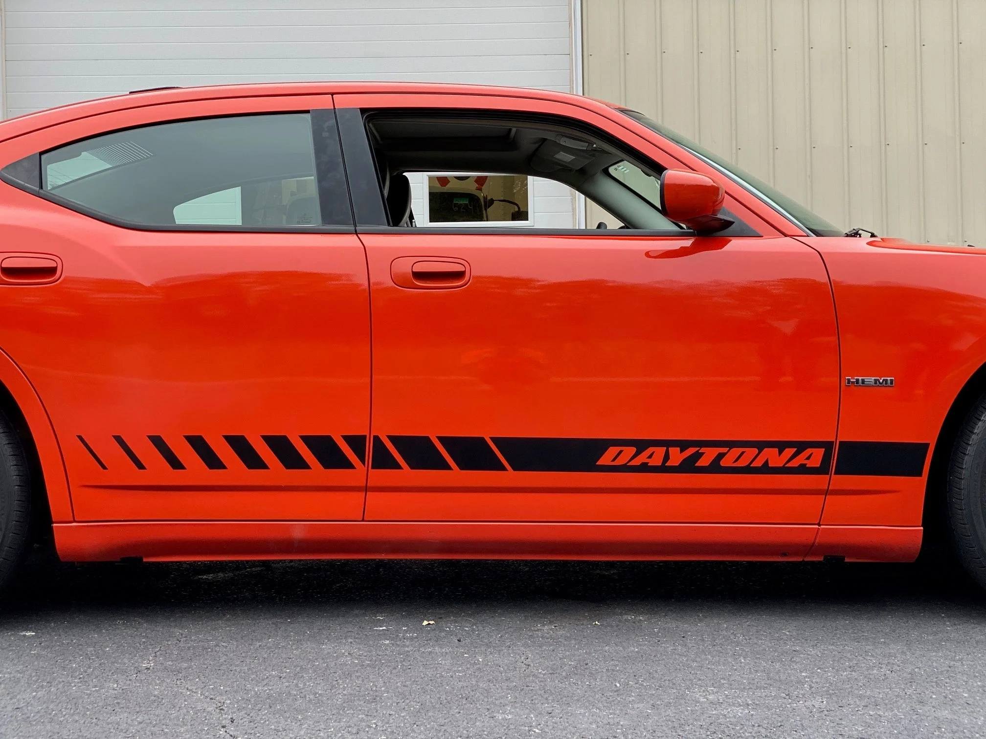 "DAYTONA" Side Rocker Stripe Decals for 2006-2021 Dodge Charger (x2) - Image 4