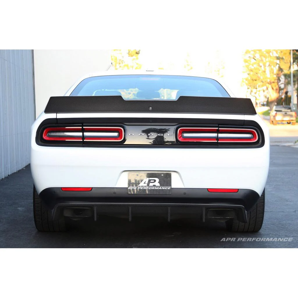 Dodge Challenger Hellcat Carbon Fiber Rear Diffuser 2015-2023 - Image 3