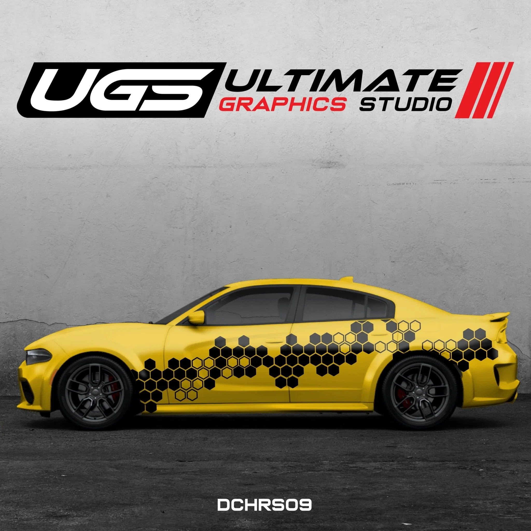 Dodge Charger Side Graphics 1 Color Pattern - Image 3