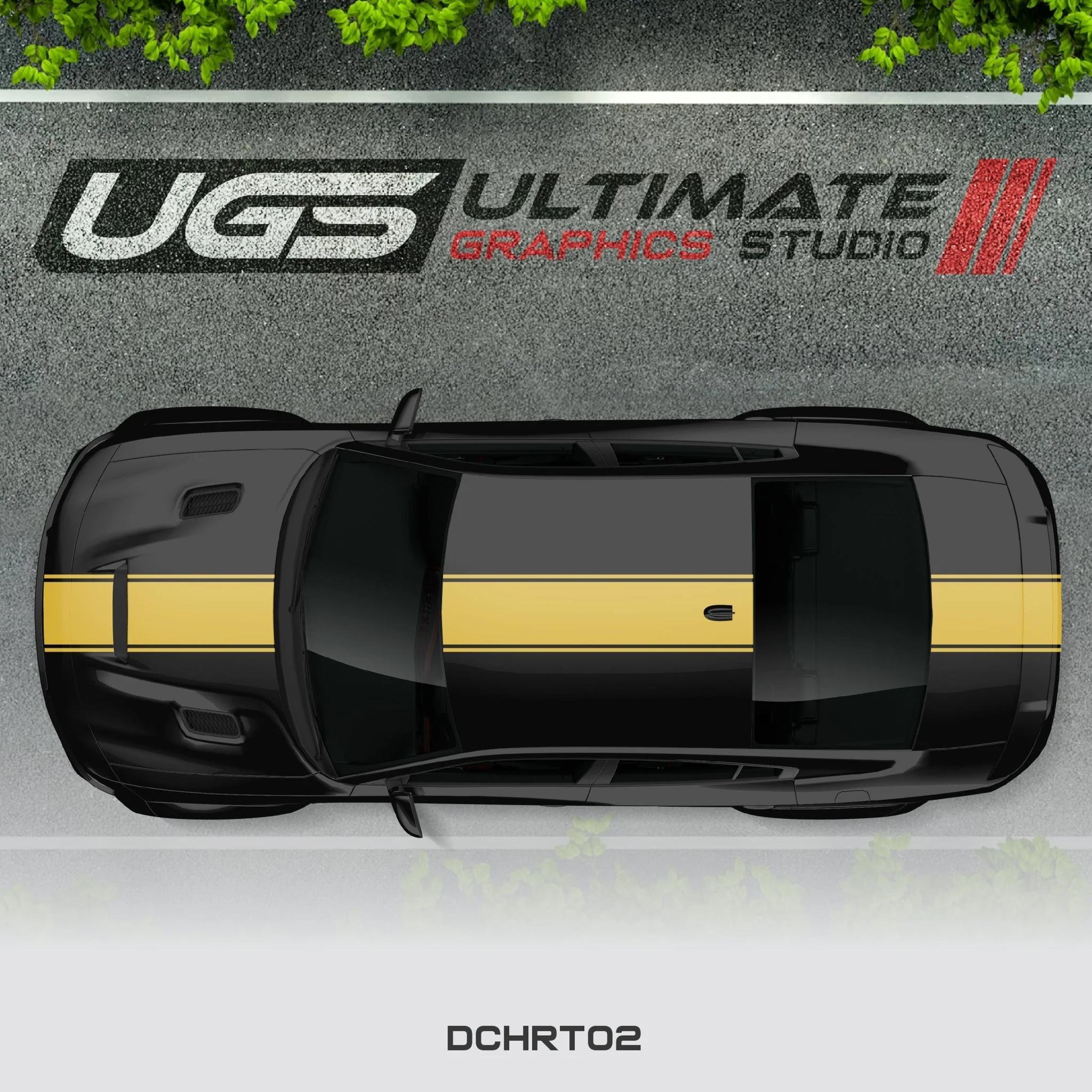 Dodge Charger Top Single Stripe 1 Color - Image 5