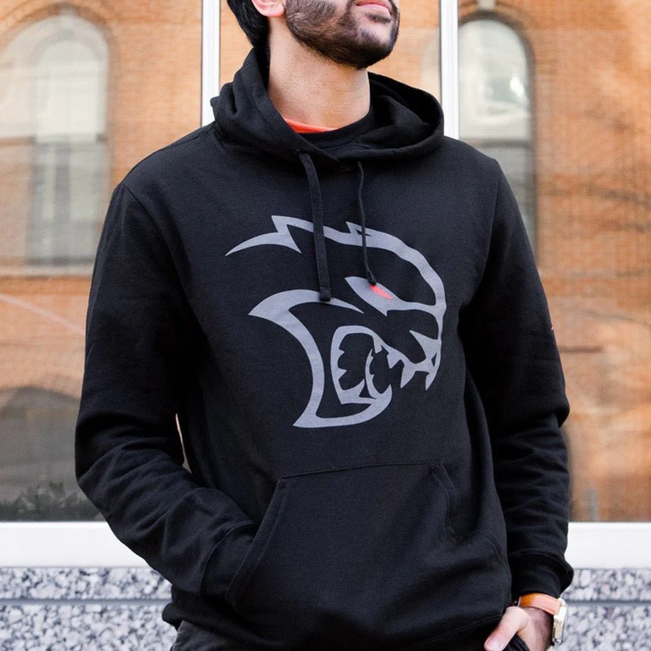 Dodge SRT Hellcat REDEYE Hoodie Sweatshirt Black - Image 3