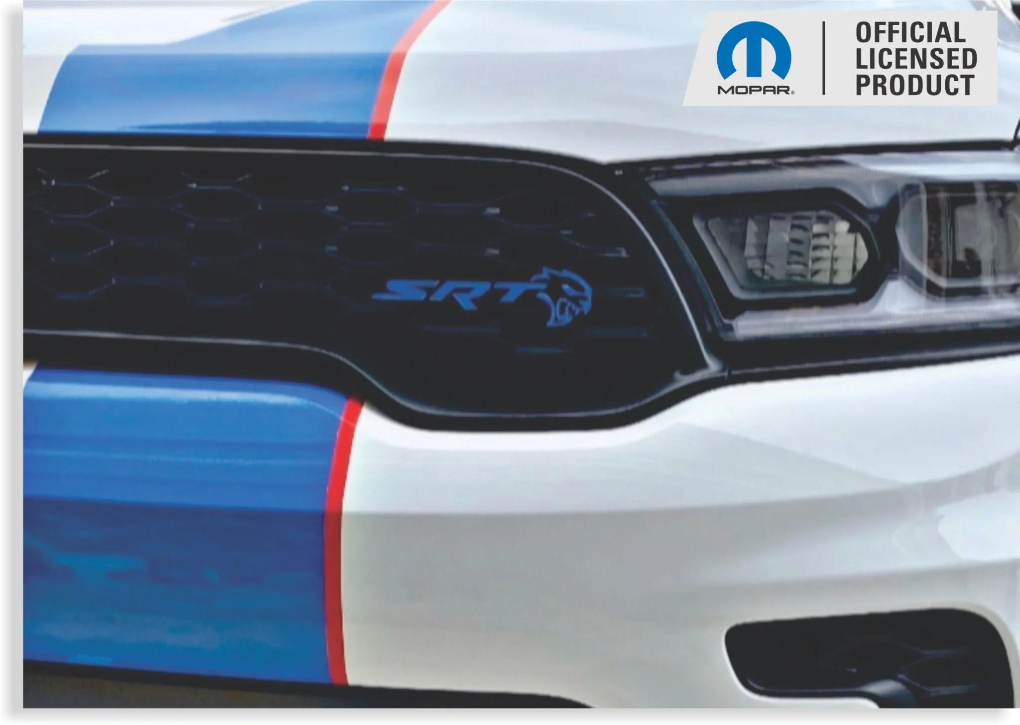 Durango SRT Hellcat Grille and Liftgate Emblem Overlay Decals - Image 4