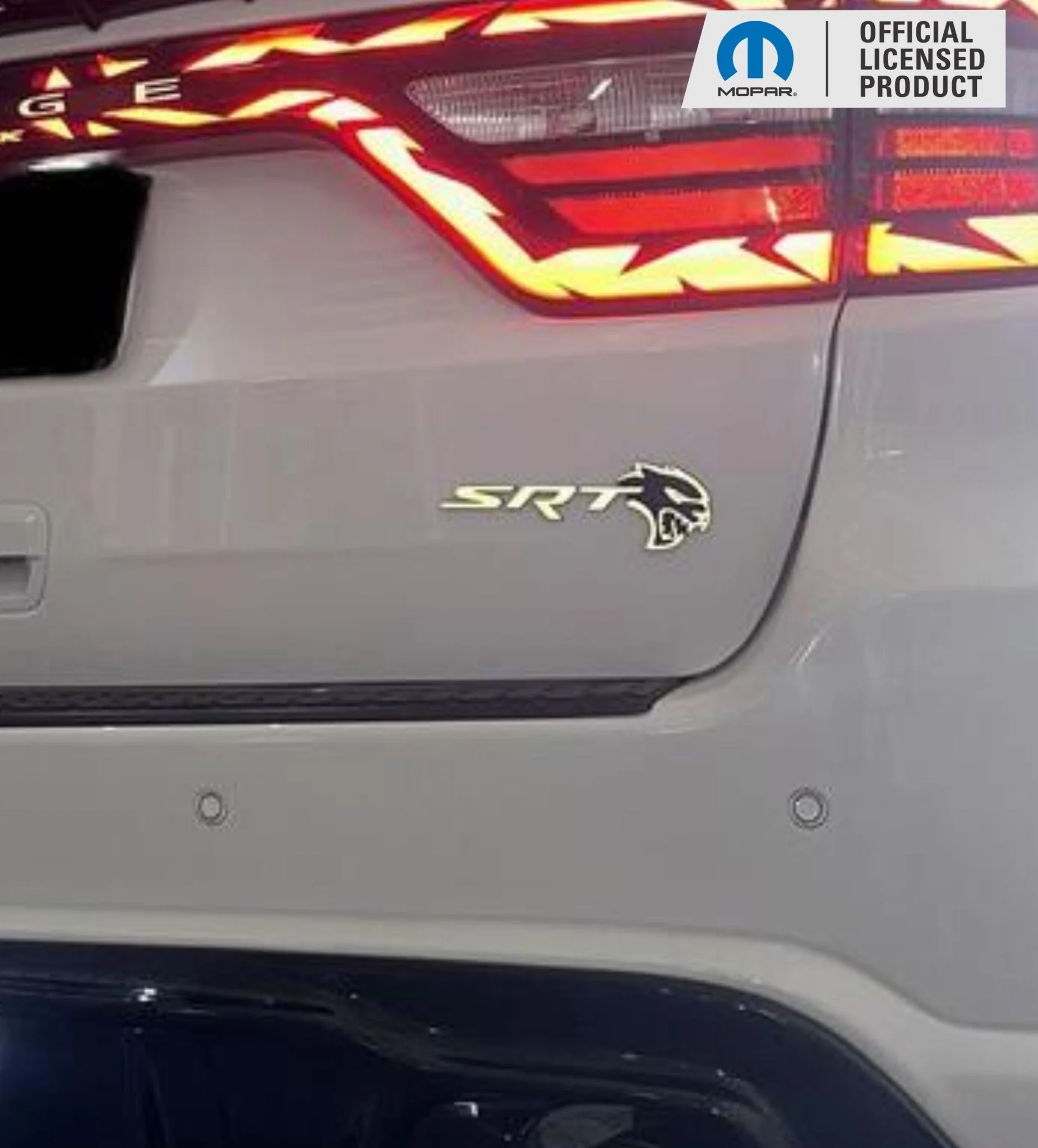Durango SRT Hellcat Grille and Liftgate Emblem Overlay Decals - Image 7