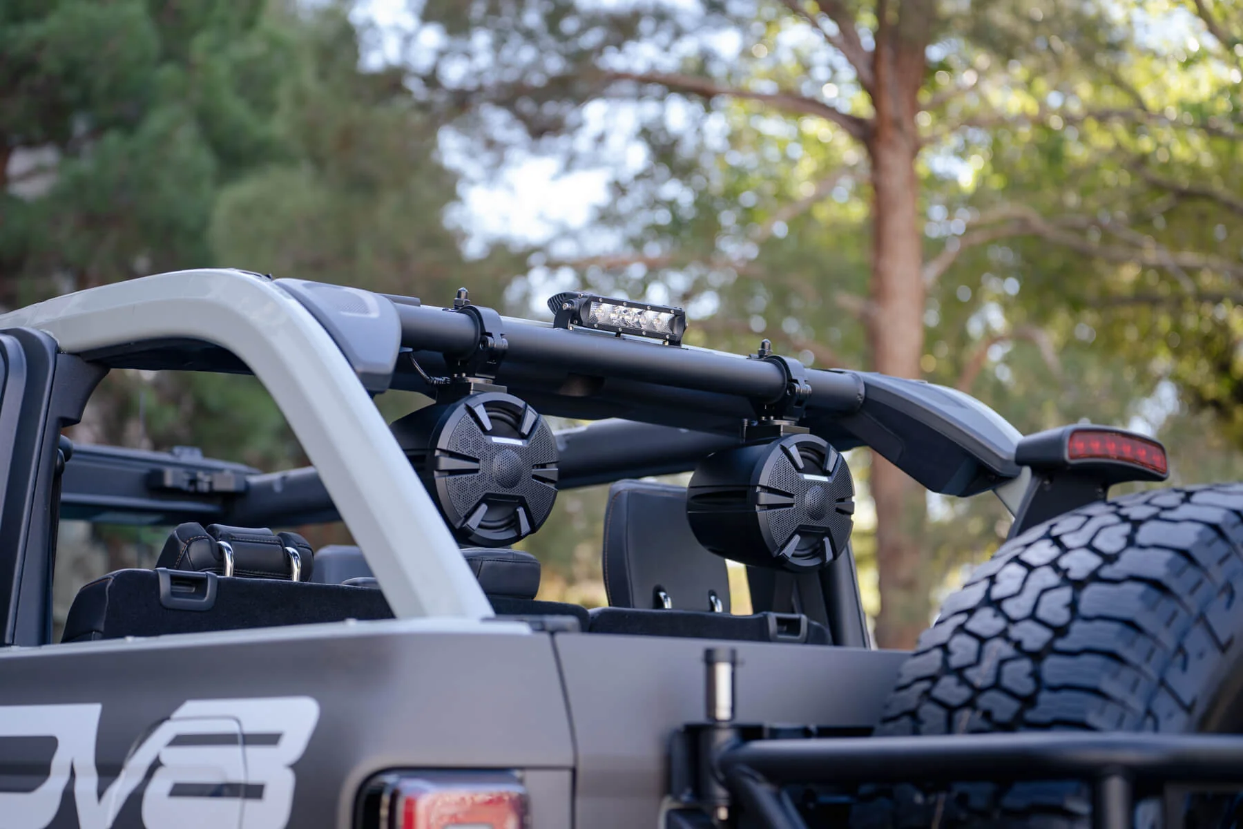 DV8 Offroad Rear Speaker & Light Mount 2021-2023 Bronco - Image 15
