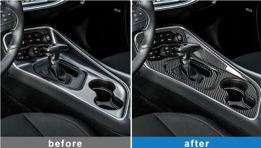 DynaCarbon Carbon Fiber Full Center Console Kit 2015-2023 Challenger - Image 4