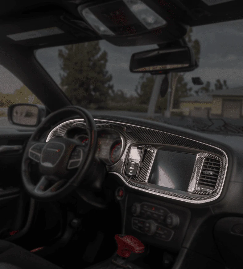 DynaCarbon Carbon Fiber Full Dashboard Kit 2015-2023 Charger