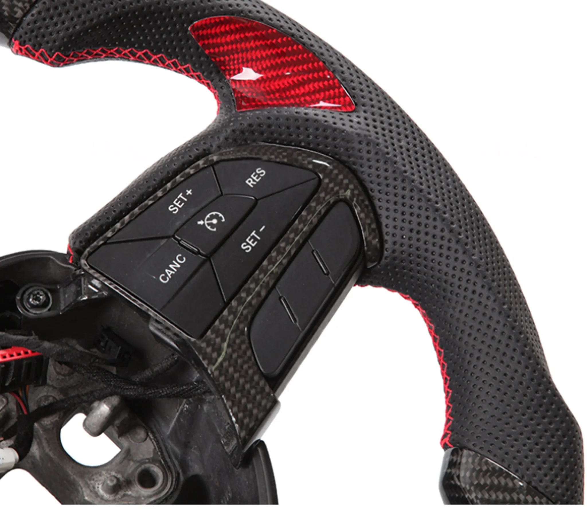 DynaCarbon Custom Carbon Fiber Steering Wheel w/ Top Stripe 2015-2023 Challenger - Image 4