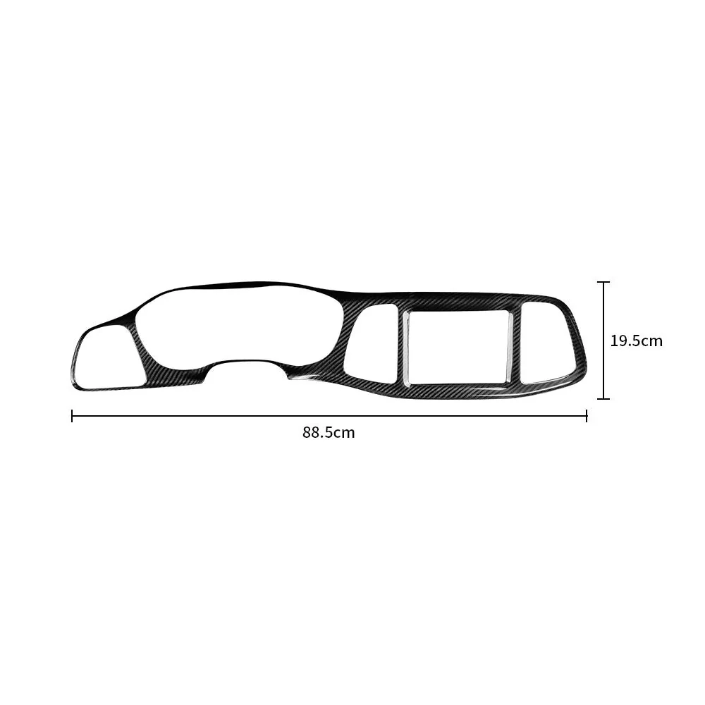 DynaCarbon Hard Carbon Fiber Full Coverage Dashboard Kit 2015-2023 Challenger - Image 6