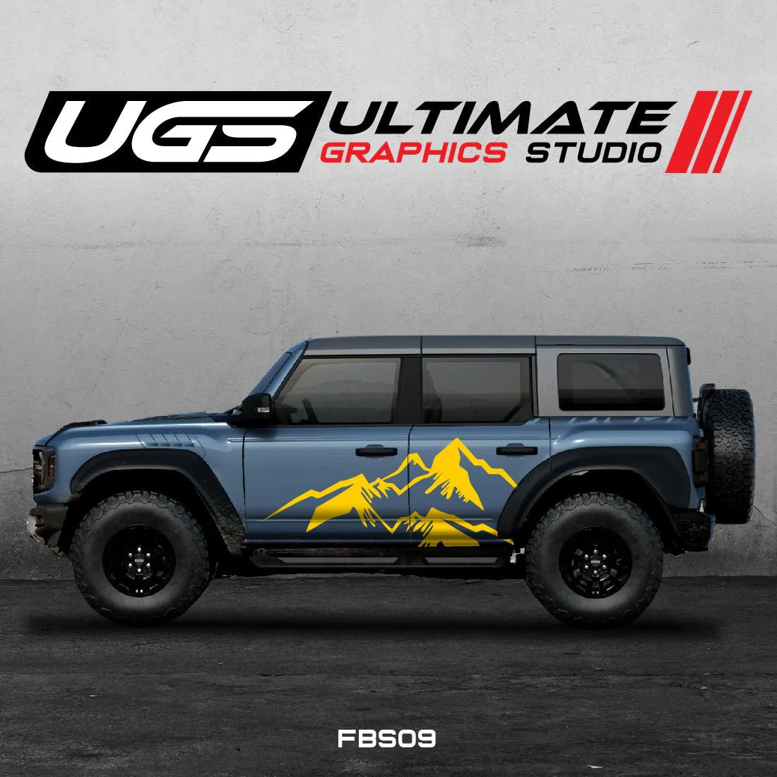 Ford Bronco Large Mountain Side Graphics - Image 4