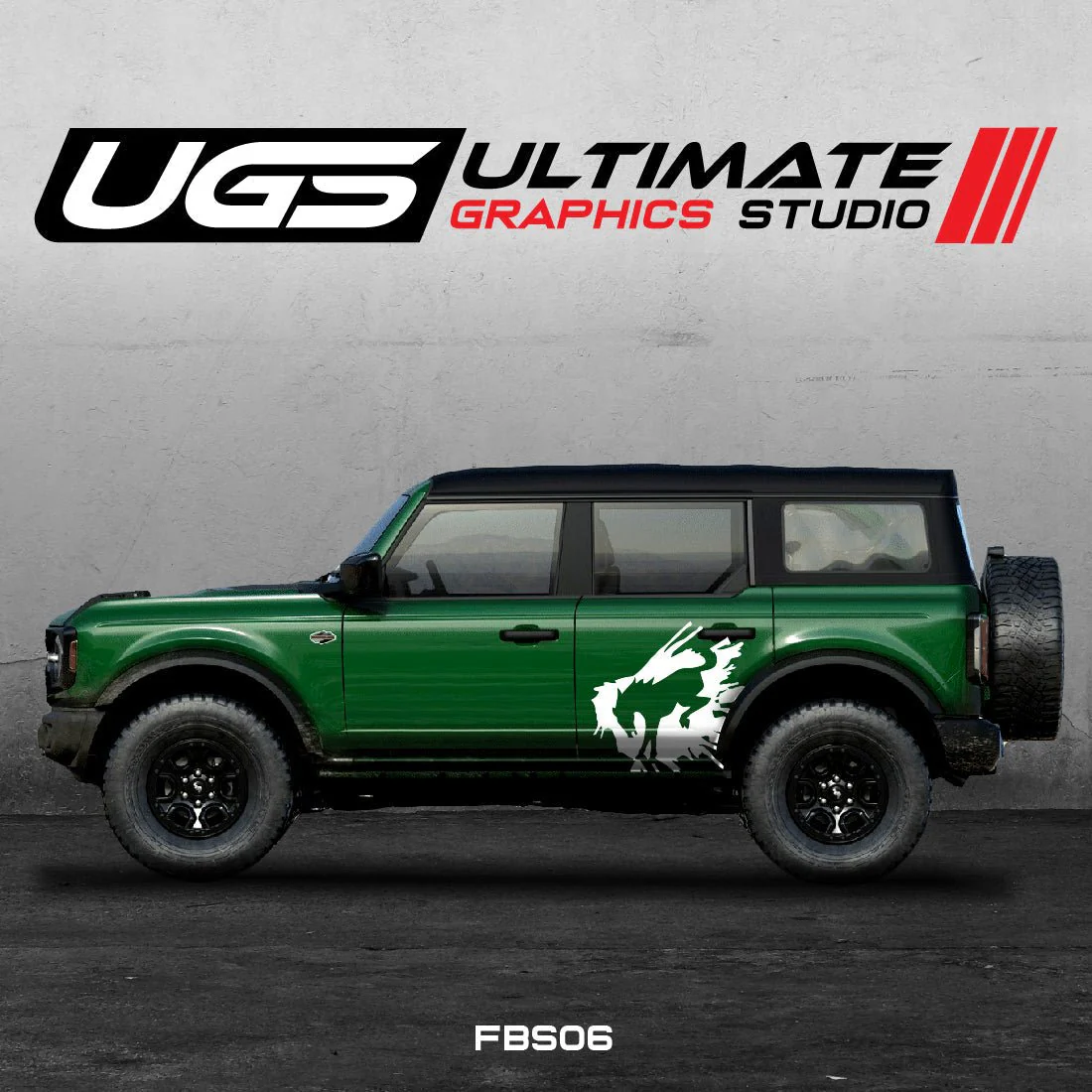 Ford Bronco Logo Side 1 Color Graphics - Image 2