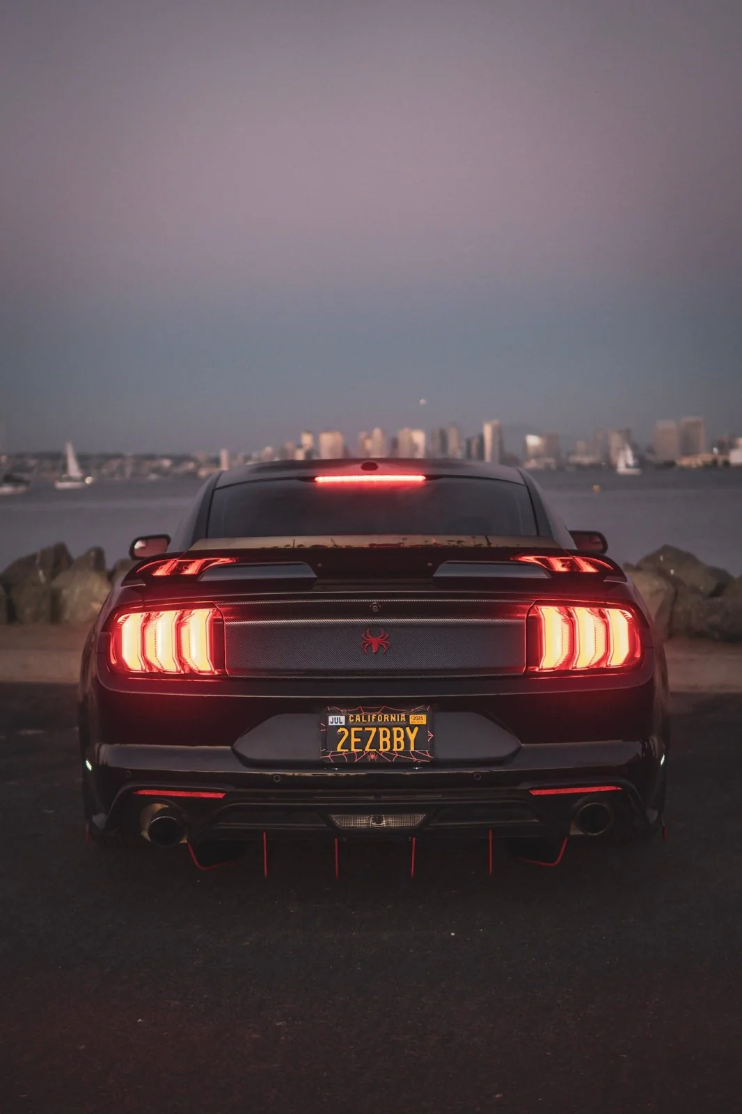Ford Mustang (2018-2023) Ecoboost ATHENA Rear Diffuser & Spats - Image 3