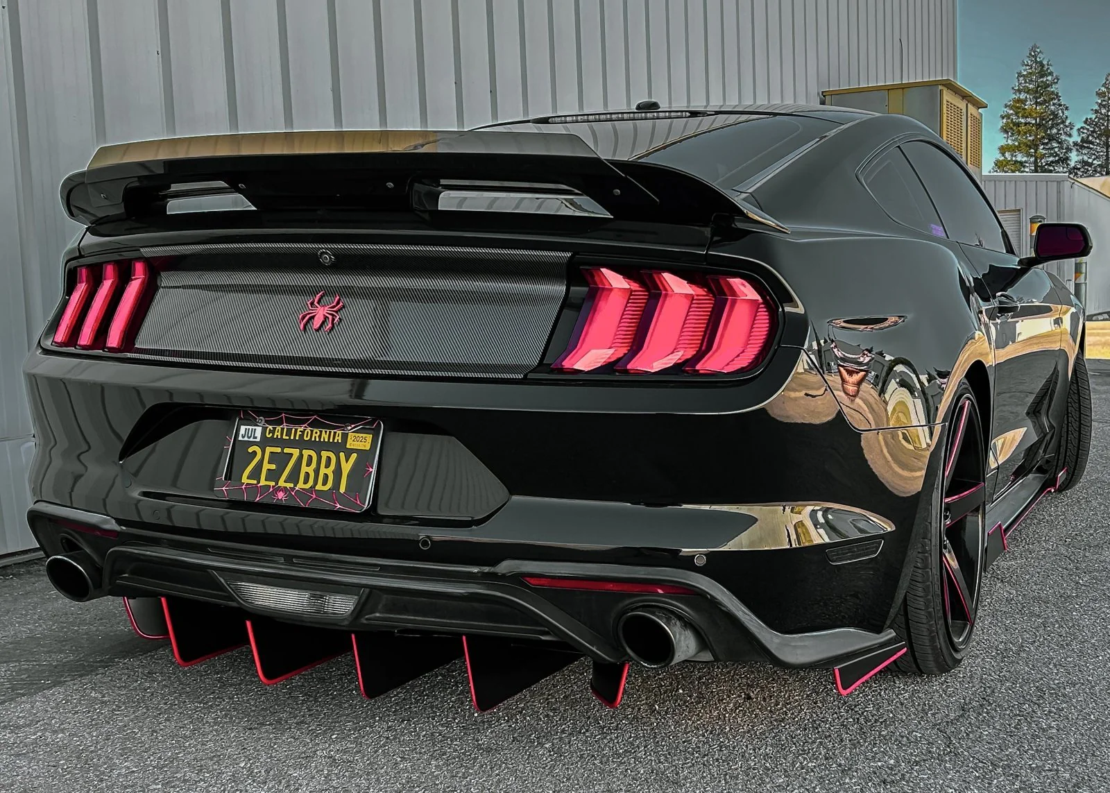 Ford Mustang (2018-2023) Ecoboost ATHENA Rear Diffuser & Spats - Image 4